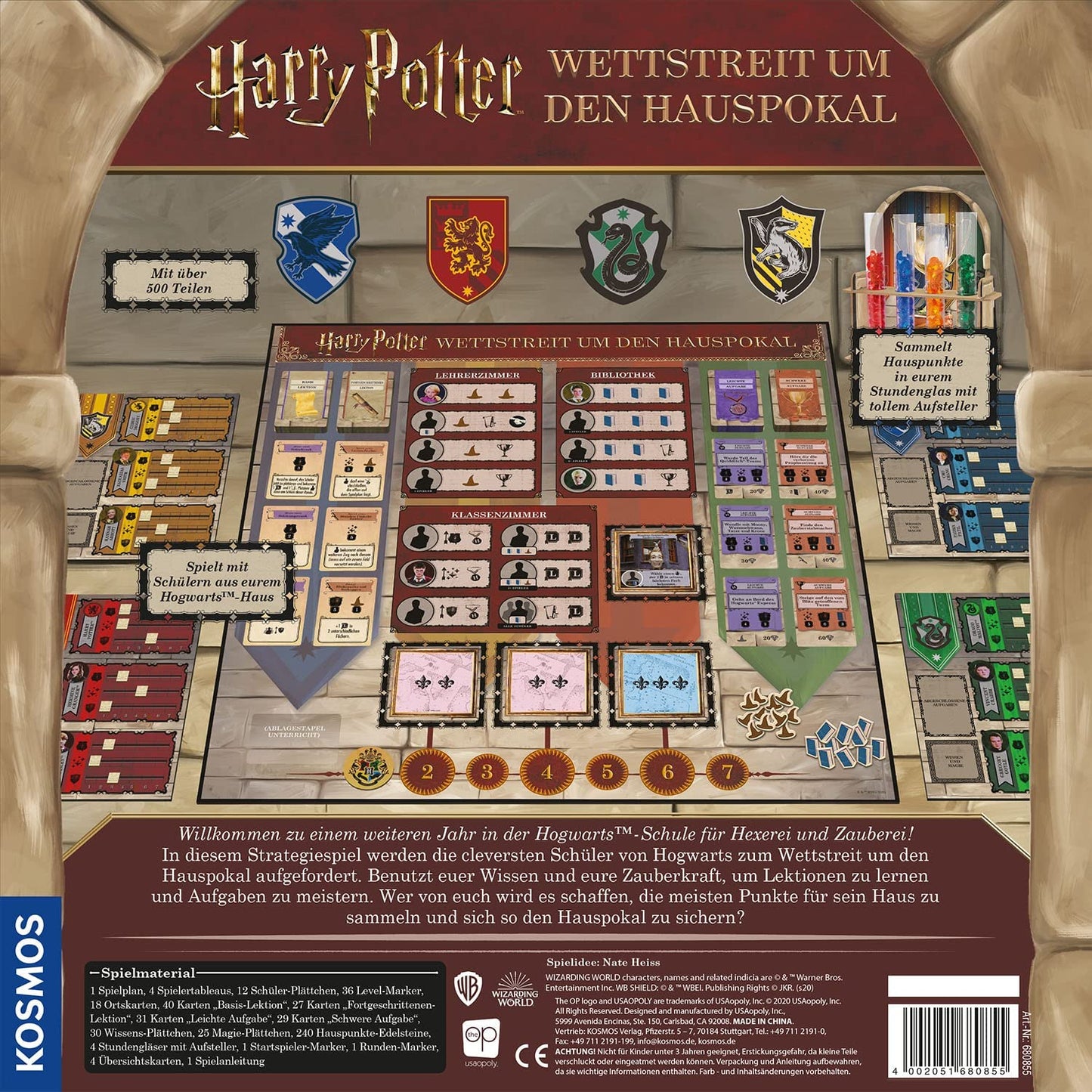 Harry Potter - Wettstreit um den Hauspokal, Brettspiel