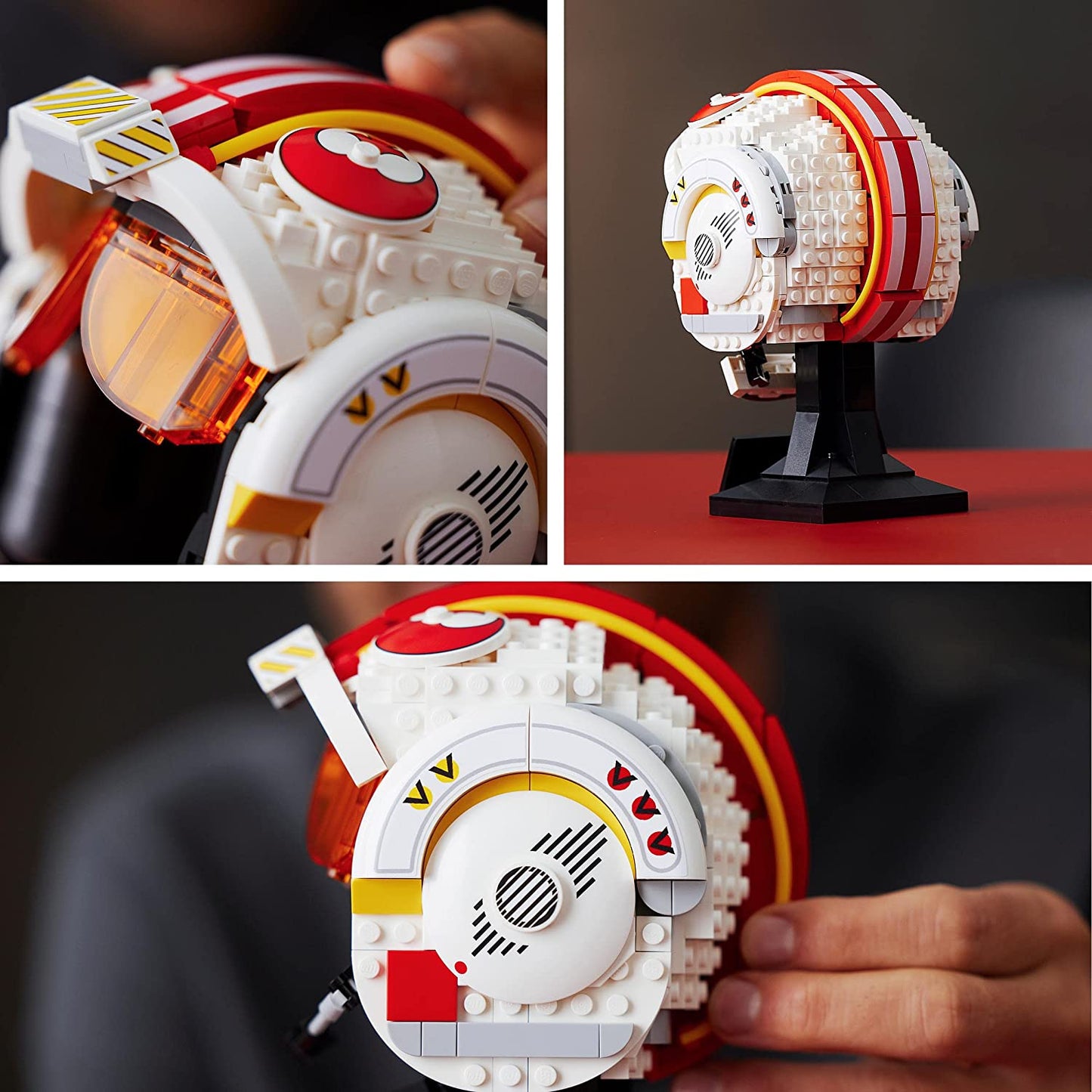 75327 Star Wars Luke Skywalkers Helm (Rot Fünf), Konstruktionsspielzeug