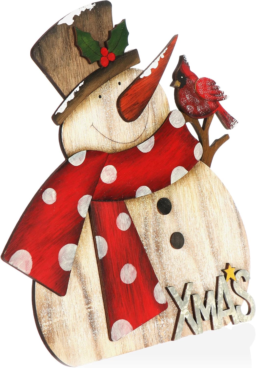Schneemann Aufsteller, Schneemann - Rund