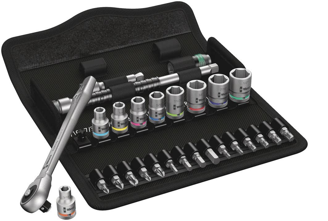 8100 SA 10 Zyklop Metal-Knarrensatz, zöllig, 1/4", Werkzeug-Set
