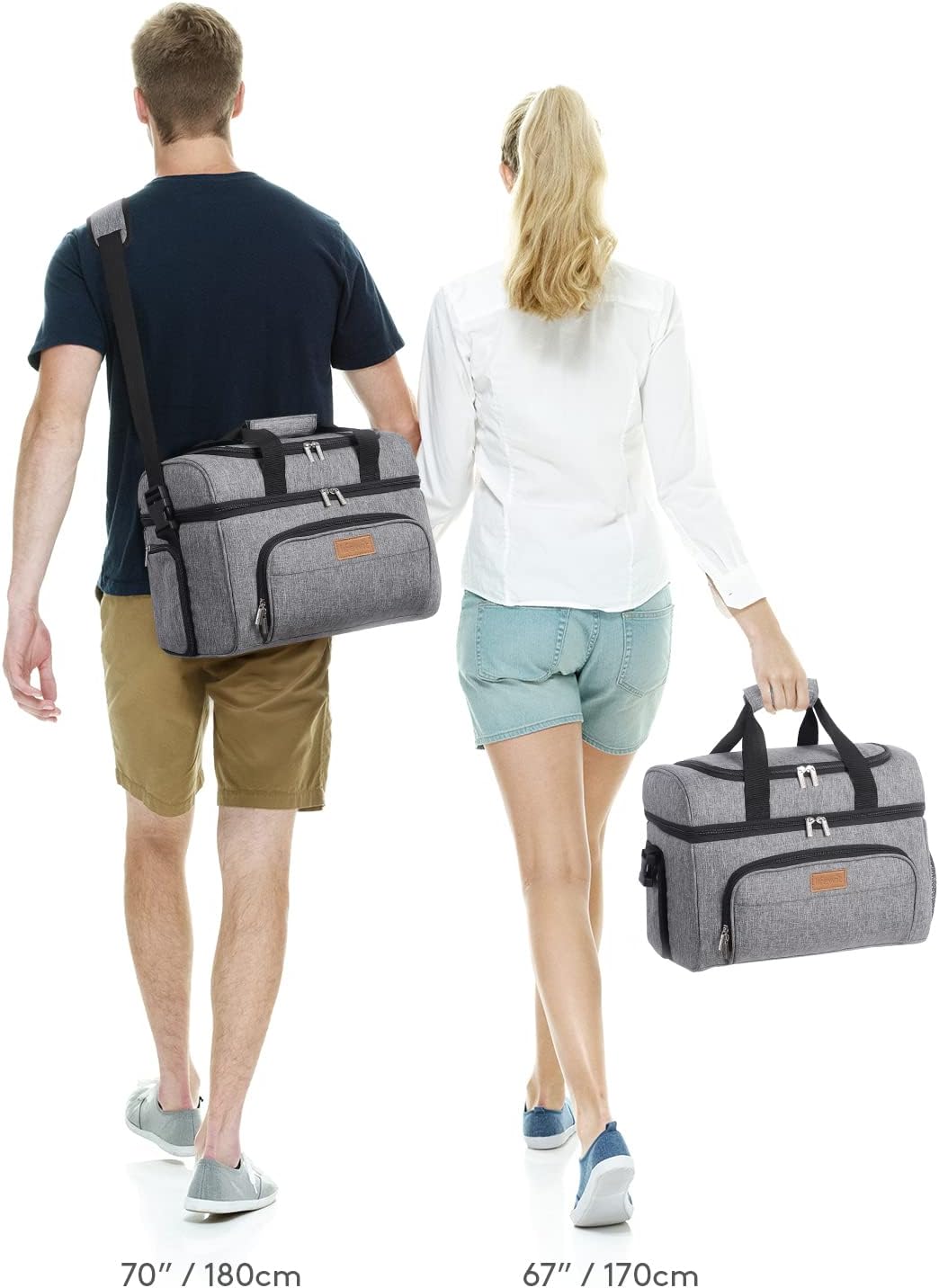 Kühltasche, grau, 23L