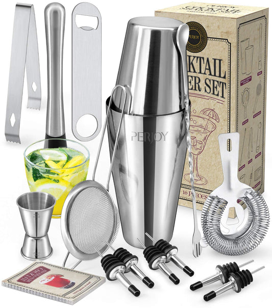 16pcs Cocktail Shaker Set, 16 Stück