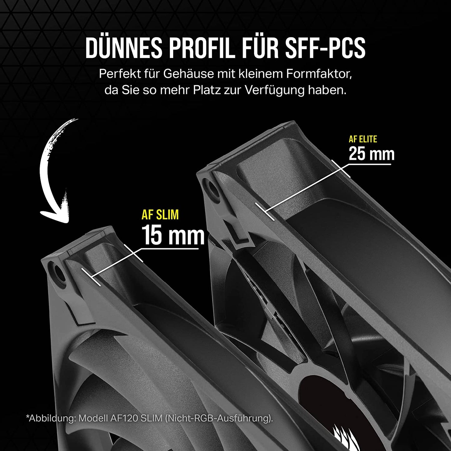 iCUE AF120 RGB Slim, Gehäuselüfter