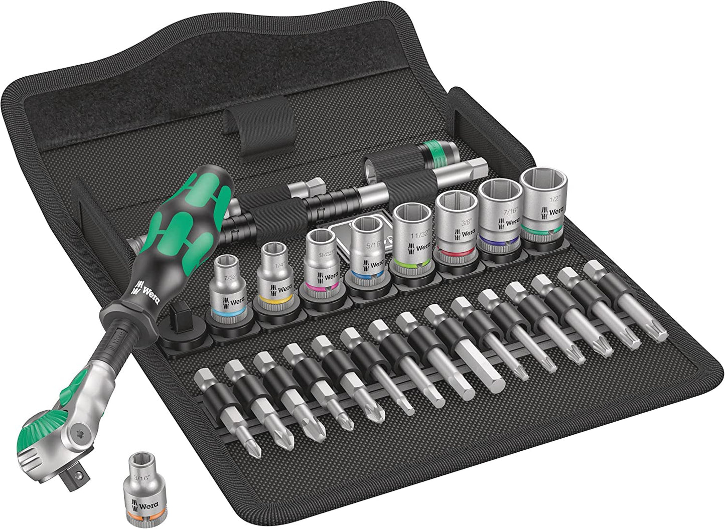 8100 SA 9 Zyklop Speed-Knarrensatz, zöllig, 1/4", Werkzeug-Set