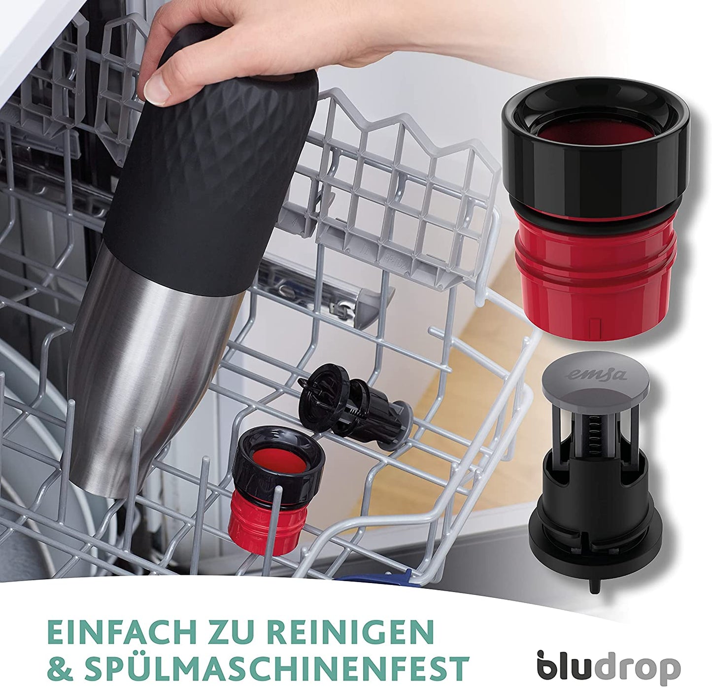 BLUDROP Sleeve Isoliertrinkflasche 0,7 Liter, Thermosflasche