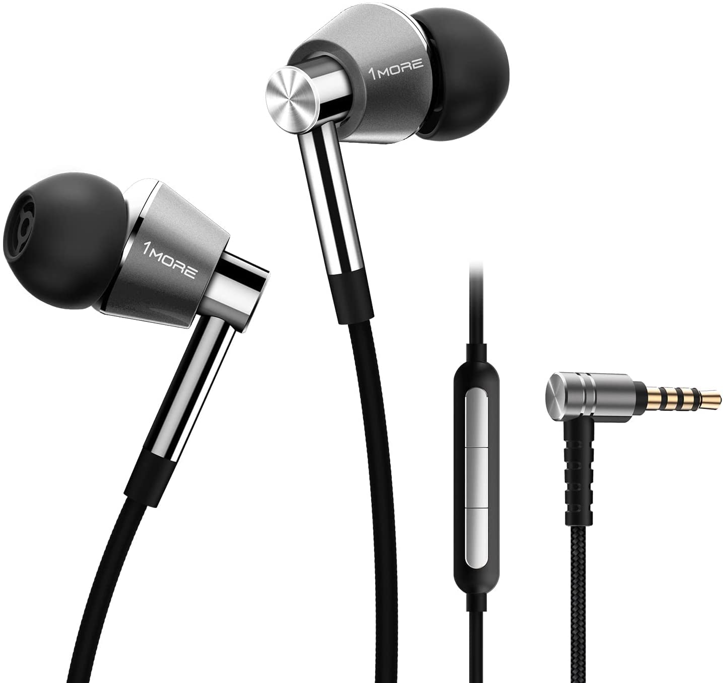 Kabelgebundene In-Ear Ohrhörer, Kabelgebundene In-Ear Ohrhörer, Triple Driver-In Ear, Silber