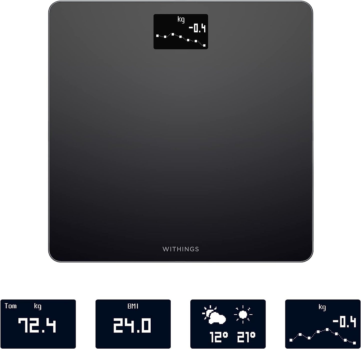WLAN-Smart-Waage, Body Black