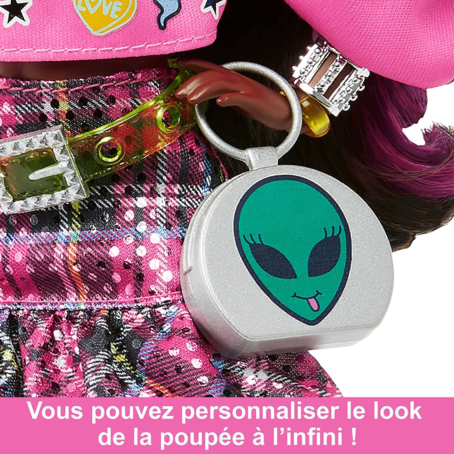 Barbie Extra Puppe 19 - pinkfarbenes Haar/Pop Punk