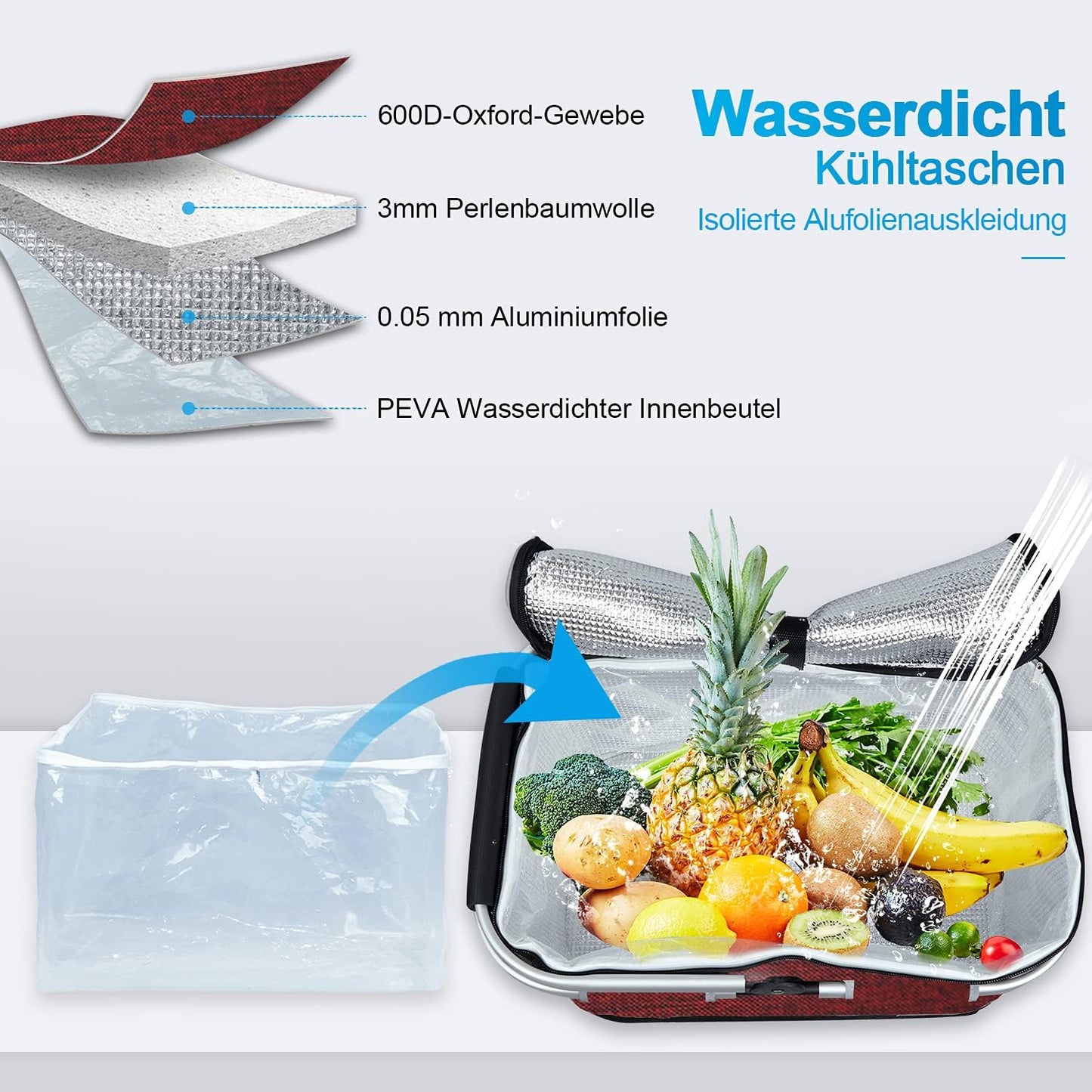 Kühltasche, Wine Red