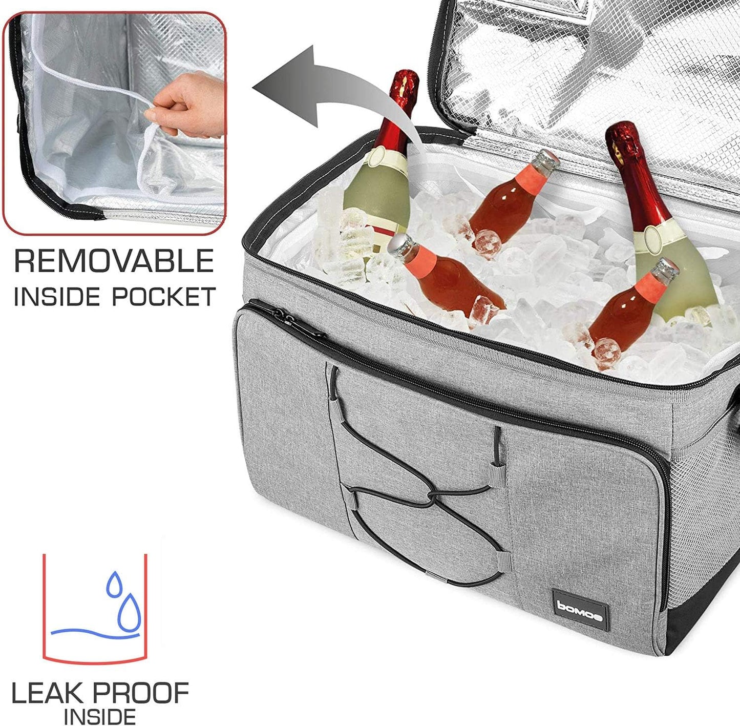 Kühltasche Icebreezer KT43, Grau-Grösse M: 45l