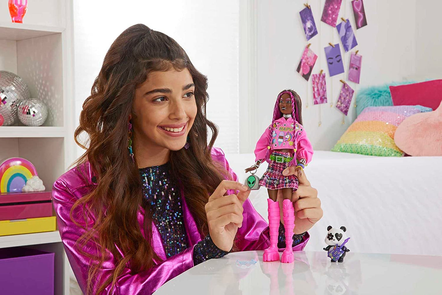 Barbie Extra Puppe 19 - pinkfarbenes Haar/Pop Punk