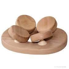 Kopfstütze, Kopfstütze 4-Punkt aus Red Cedar rund