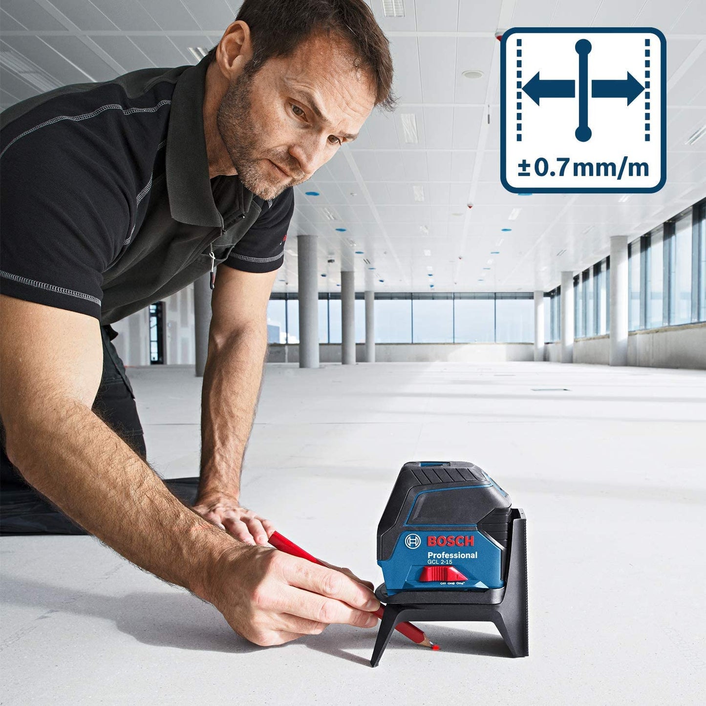 Kombilaser GCL 2-15 Professional, Kreuzlinienlaser