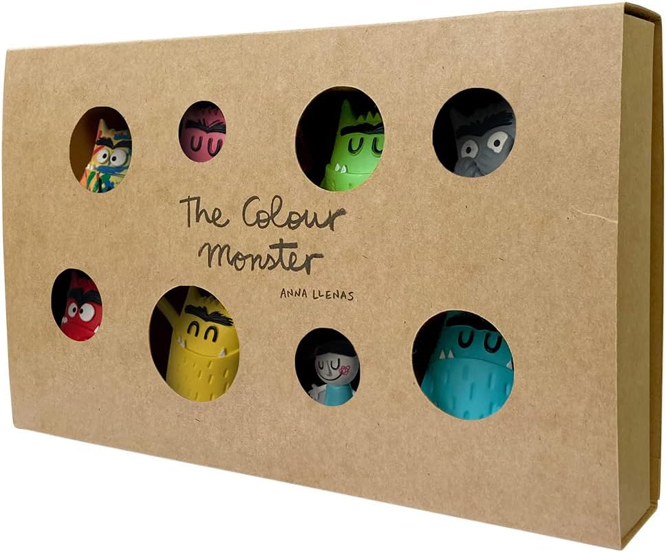 Monster-Set, Monstruo de colores - Set aus 8 Figuren