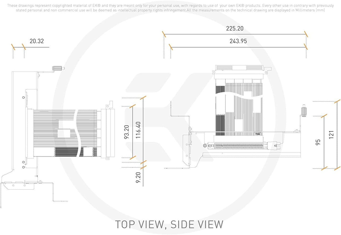 EK-Loop Vertical GPU Holder EVO - Gen4 Riser, Befestigung/Montage