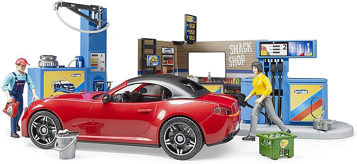 bworld Tankstelle mit Waschplatz, Spielfigur