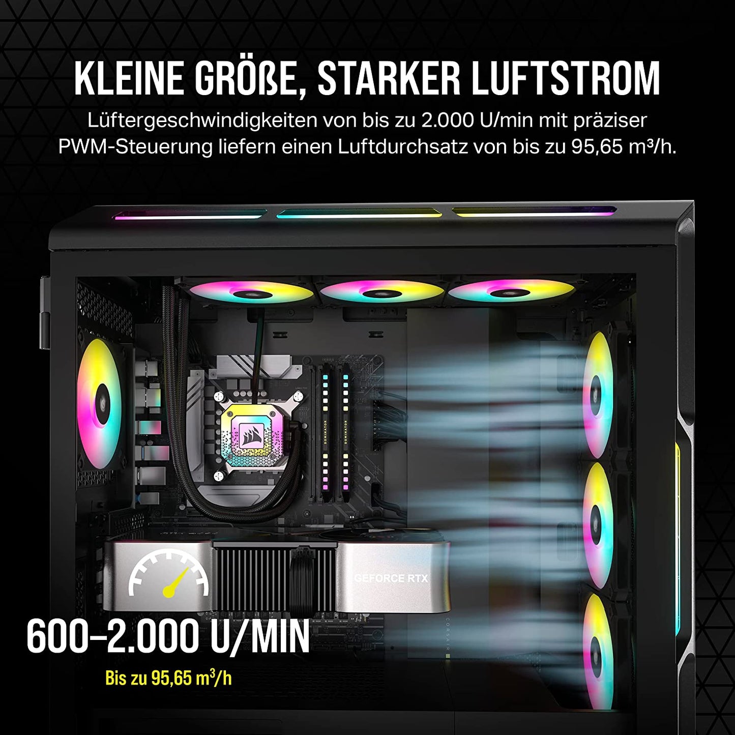 iCUE AF120 RGB Slim, Gehäuselüfter