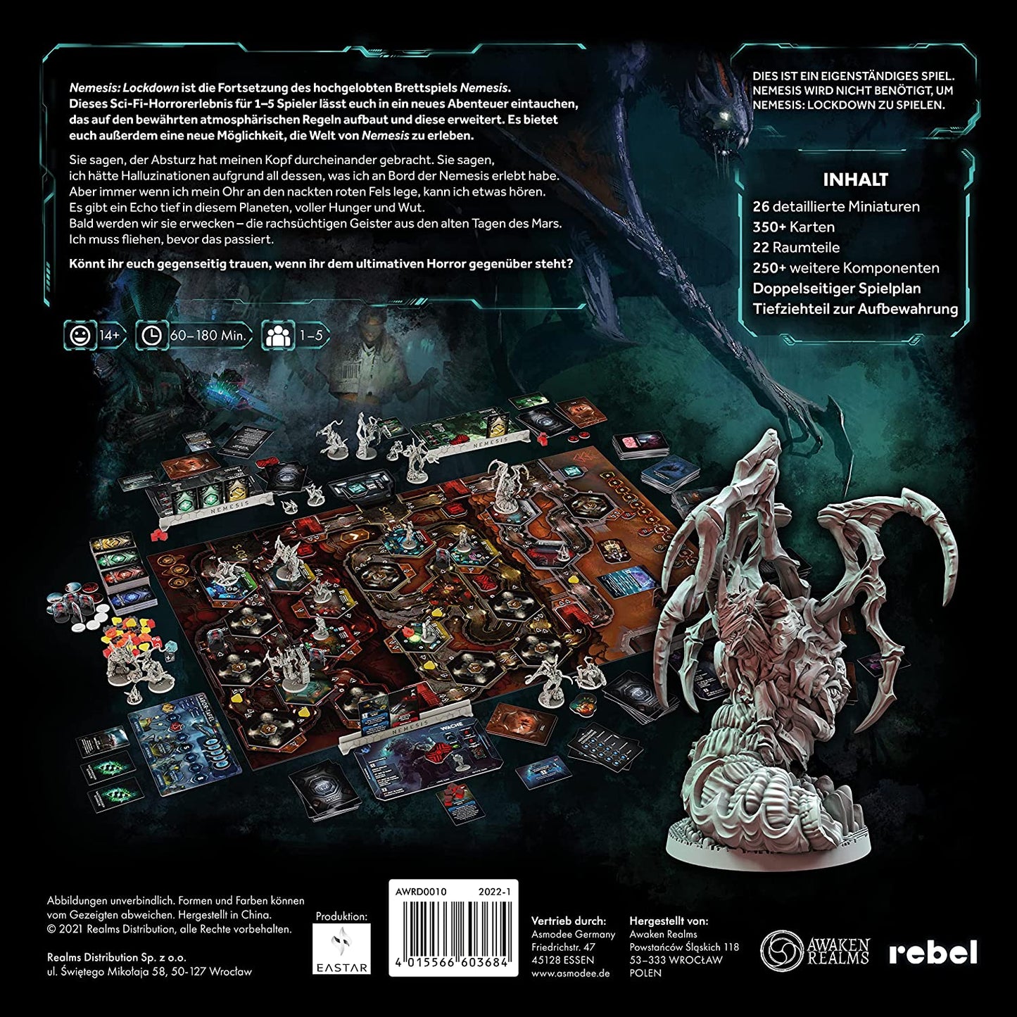 Nemesis: Lockdown, Brettspiel