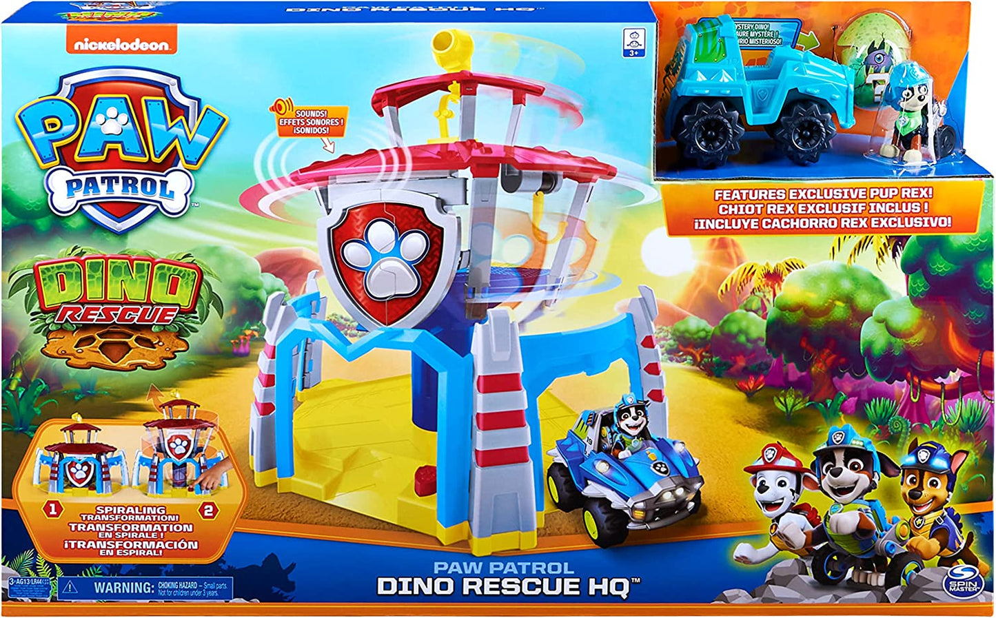 Paw Patrol - Dino Hauptquartier, Spielgebäude