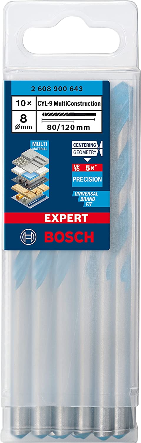 Expert CYL-9 MultiConstruction Bohrer, Ø 8mm, 10 Stück