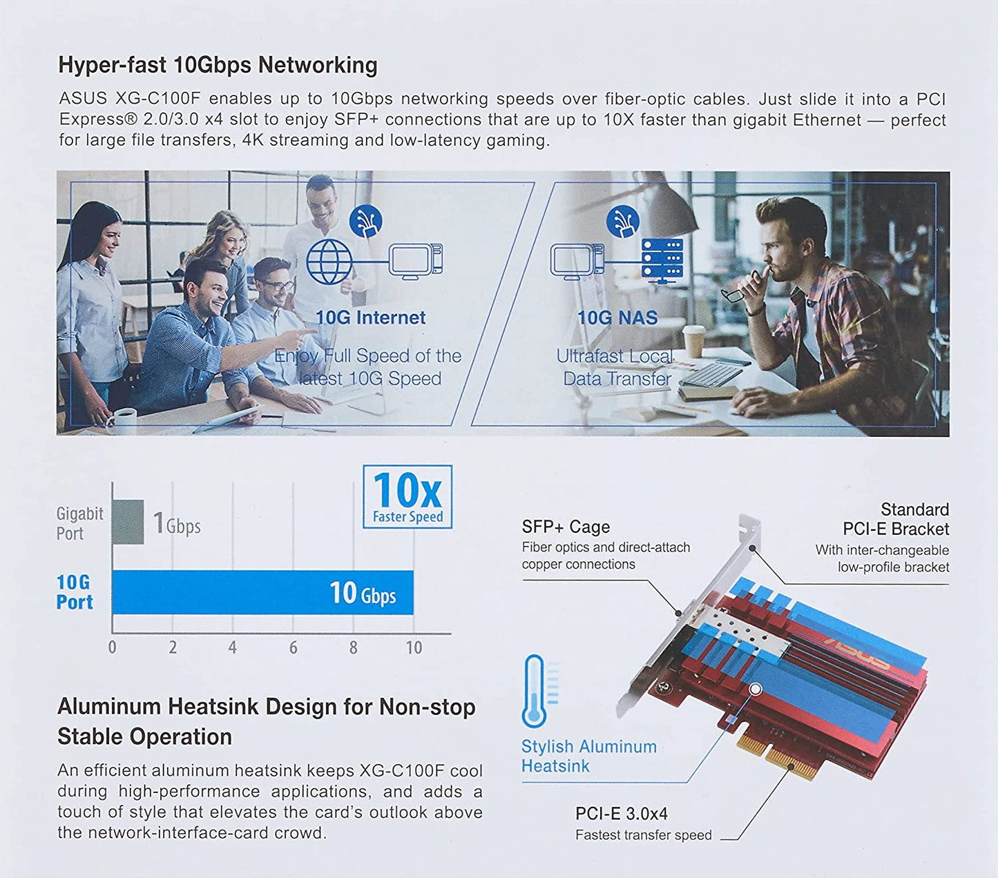 XG-C100F SFP+, LAN-Adapter
