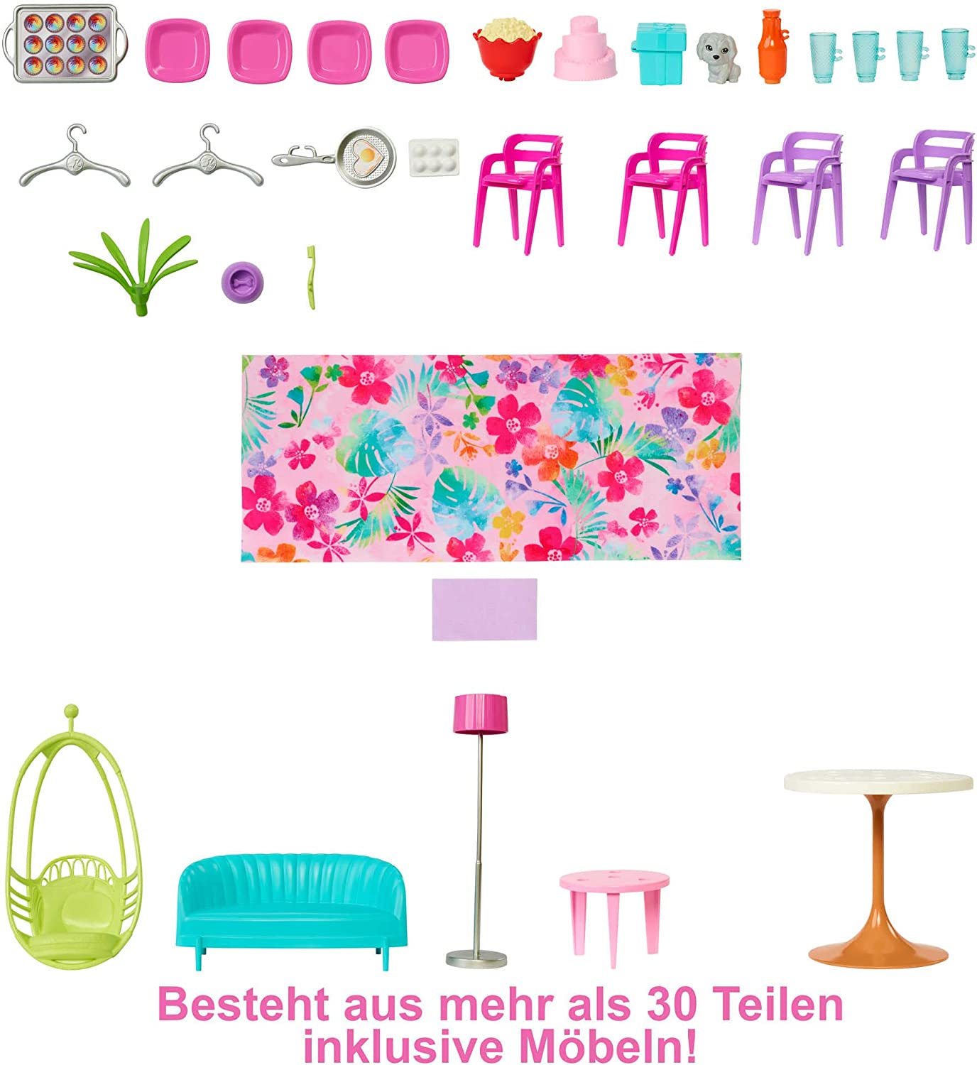 Barbie Malibu Haus, Spielgebäude, Violett