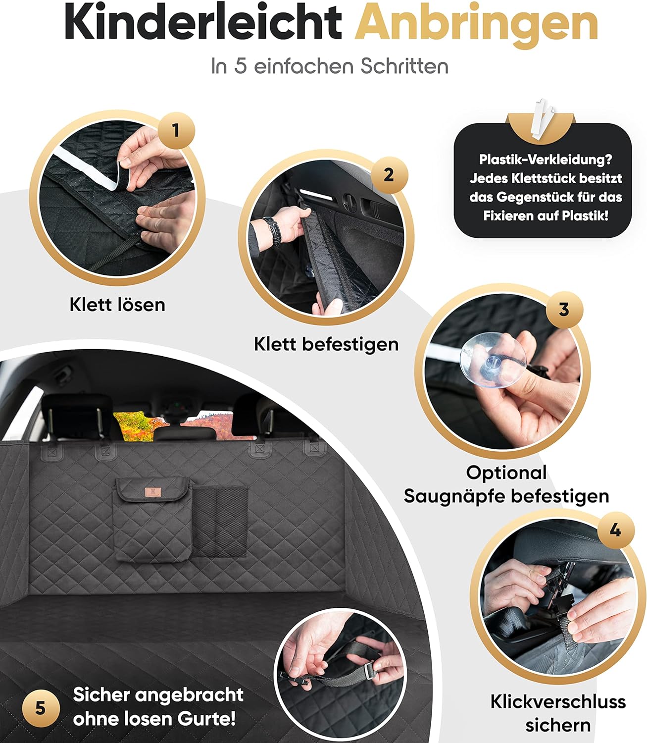 Hundedecke für Autos