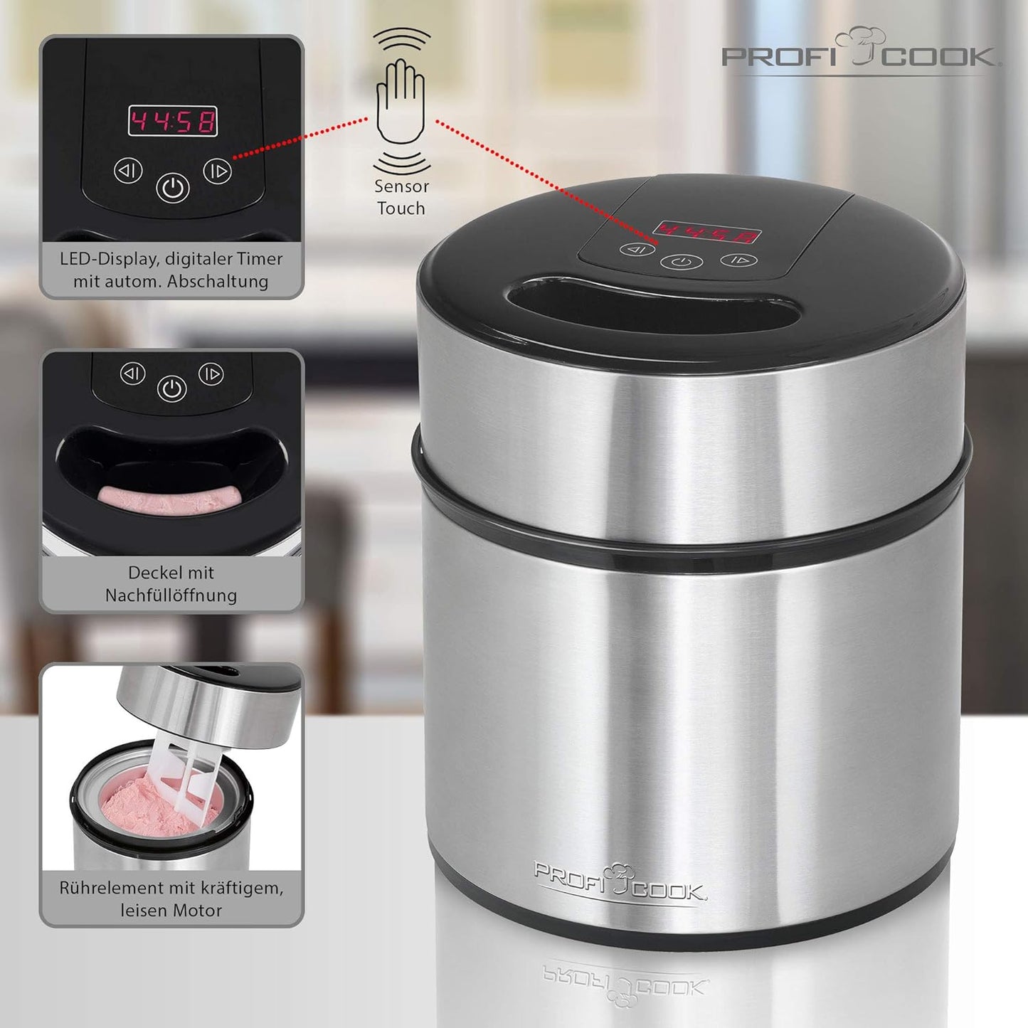 Eismaschine und Joghurtbereiter PC-ICM 1140