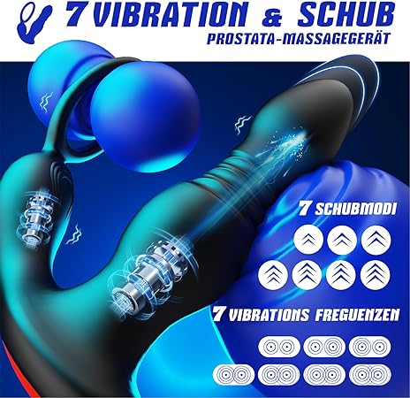 Anal Vibrator mit Penisring, Einfachring