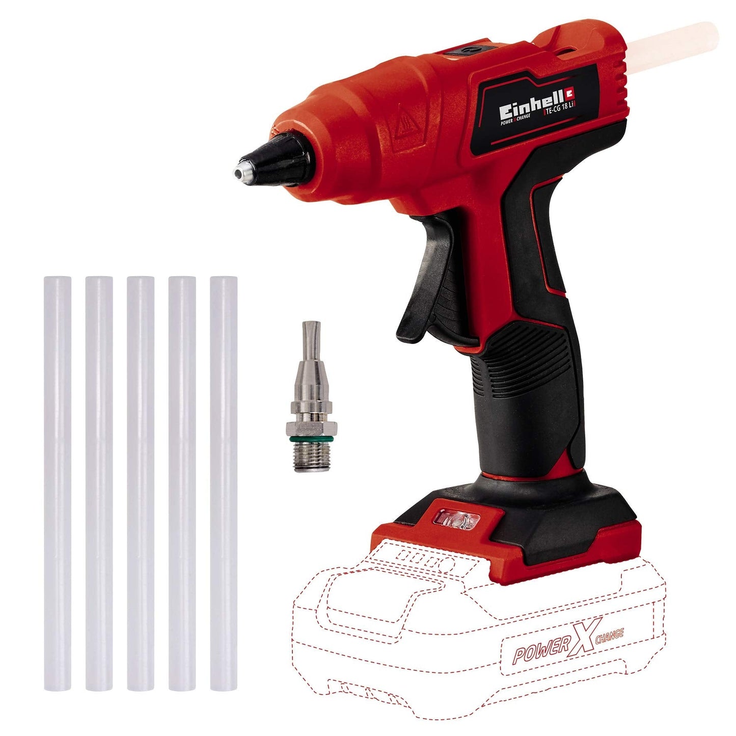 Akku-Heissklebepistole TE-CG 18 Li - Solo, 18Volt, ohne Akku und Ladegerät