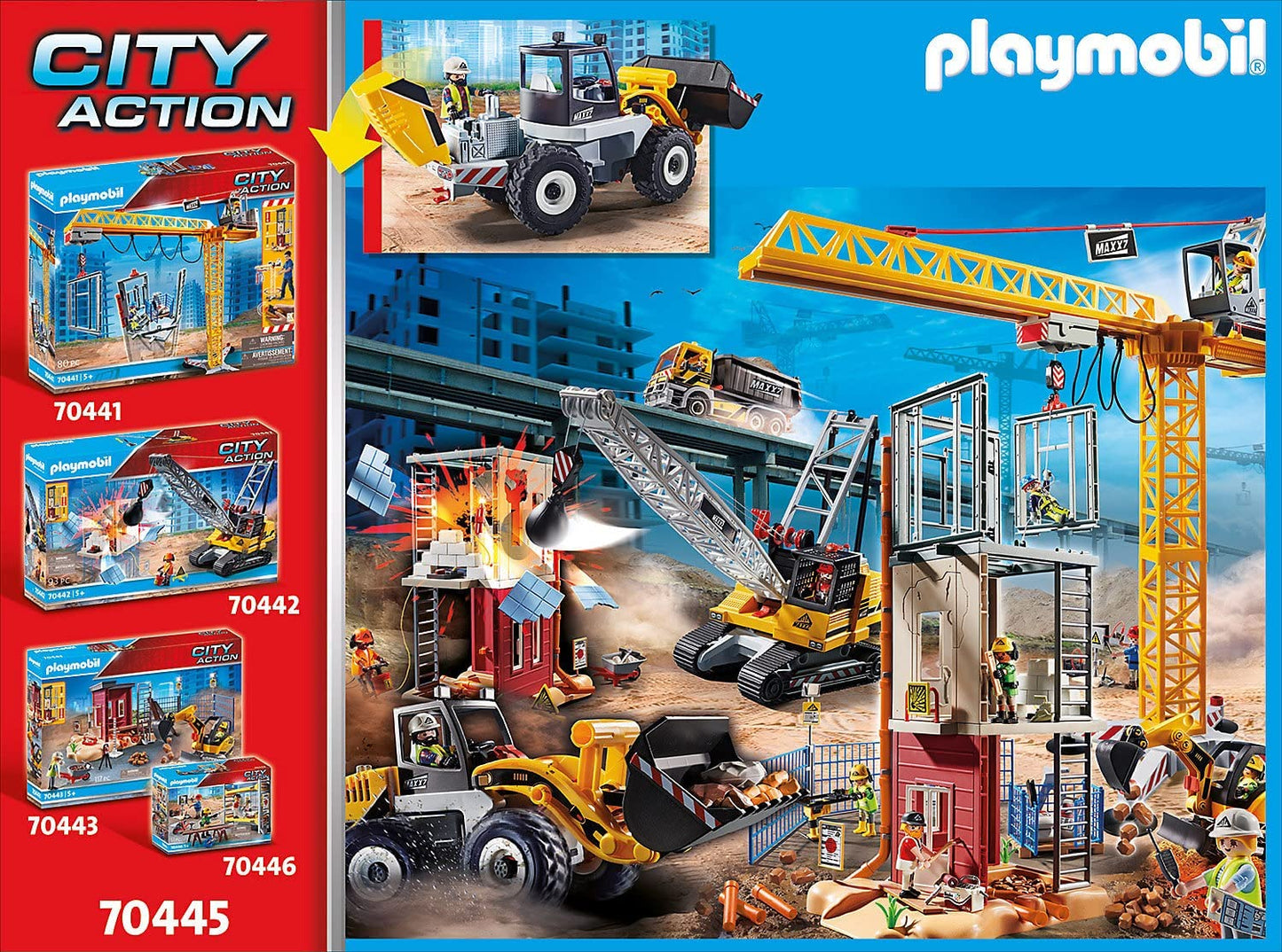 70445 City Action Radlader, Konstruktionsspielzeug