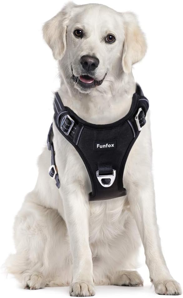 Hundegeschirr für Grosse Hunde, L, Schwarz