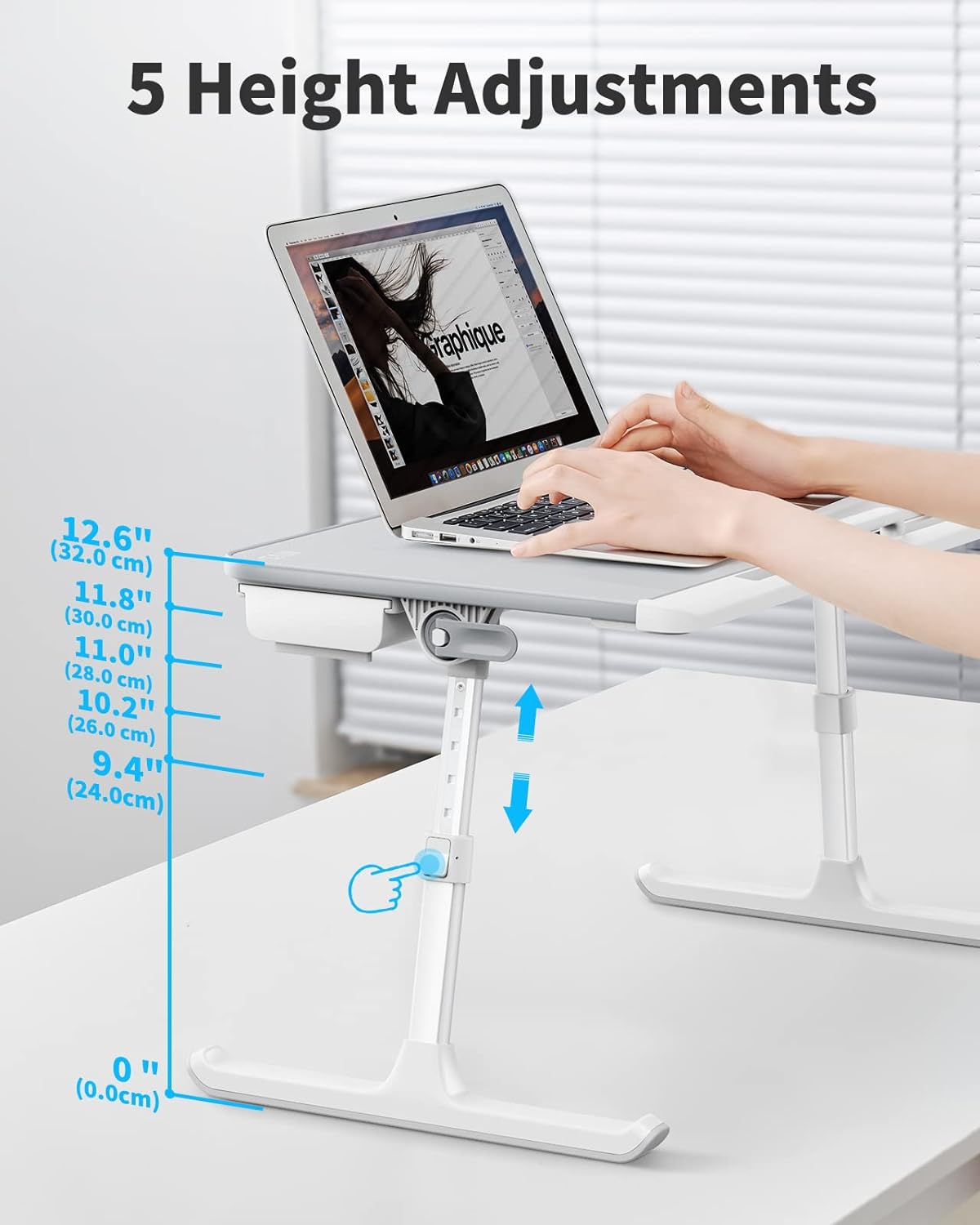 Laptoptisch, Grau