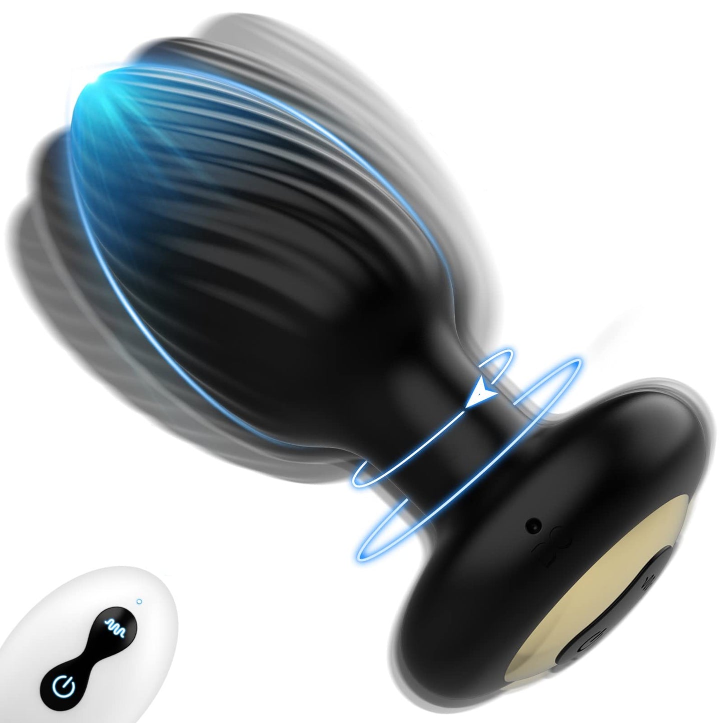 Rotierender Analplug, Schwarz