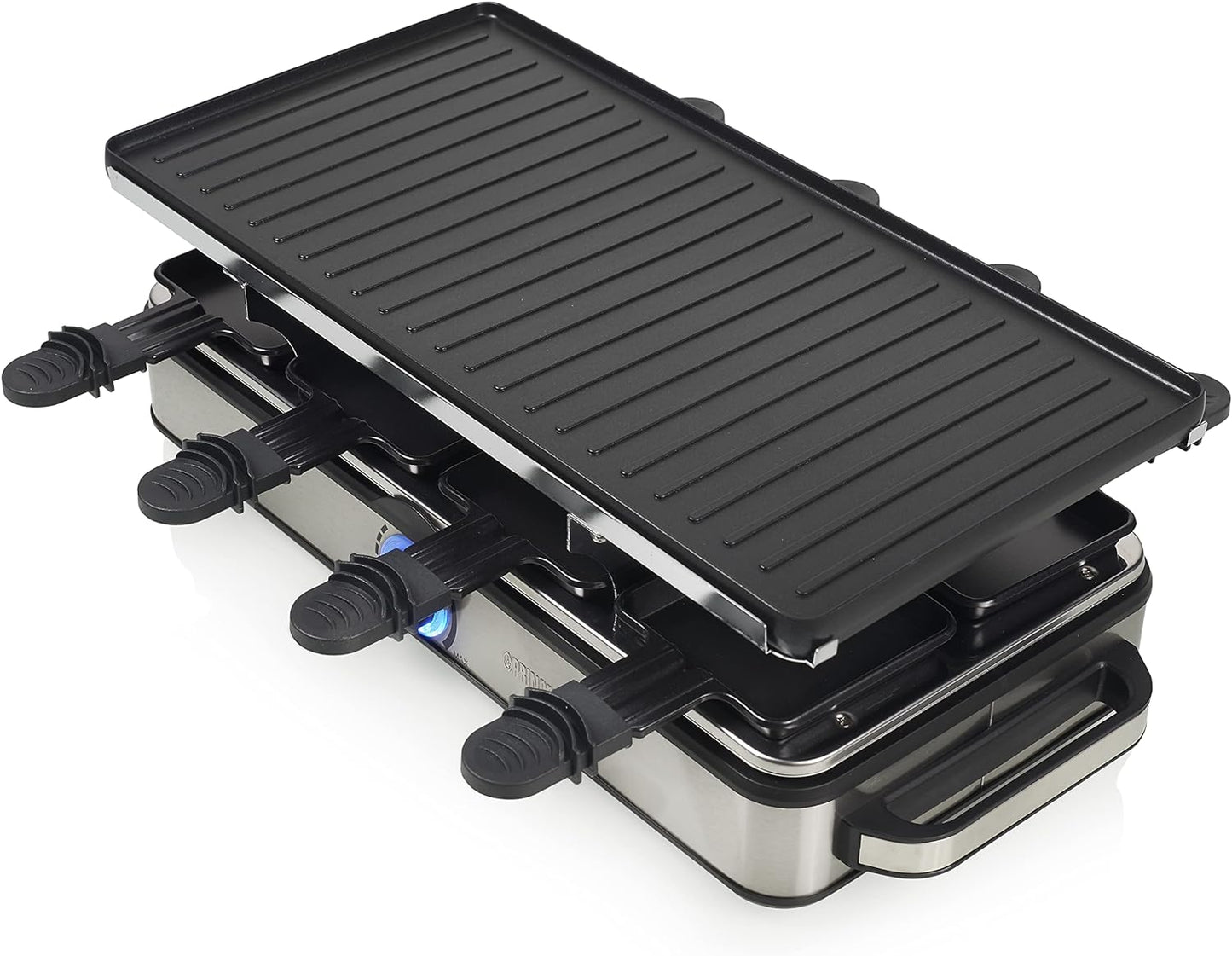 Raclette 8 Grill Deluxe, Ohne Steinplatte