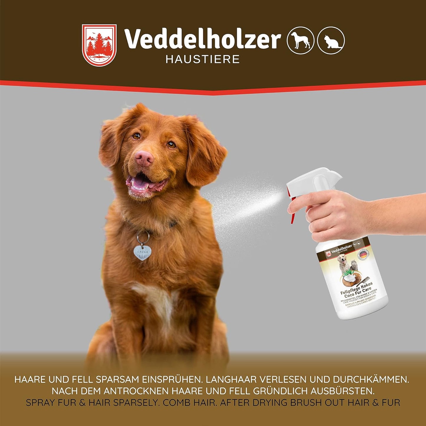 Fellpflege Hund & Katze, 250ml