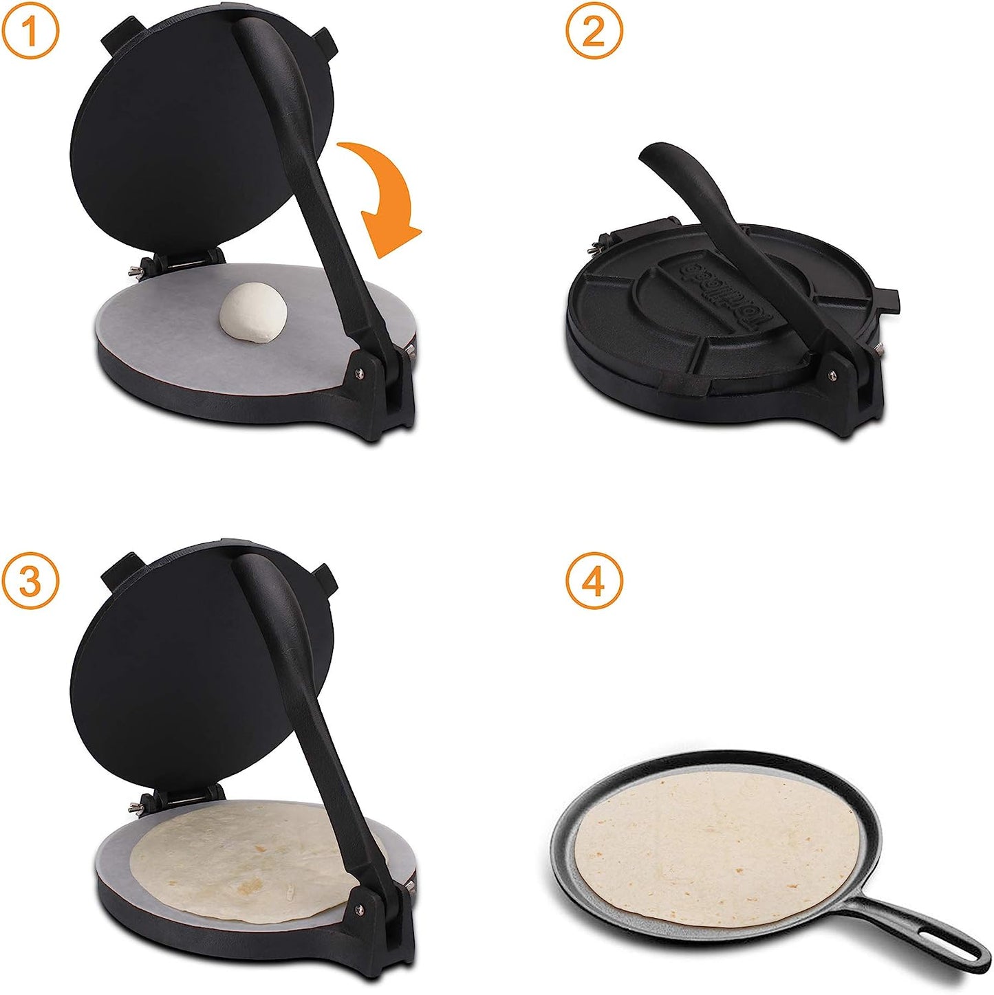 Tortilla Presse, Grösse: 16 cm