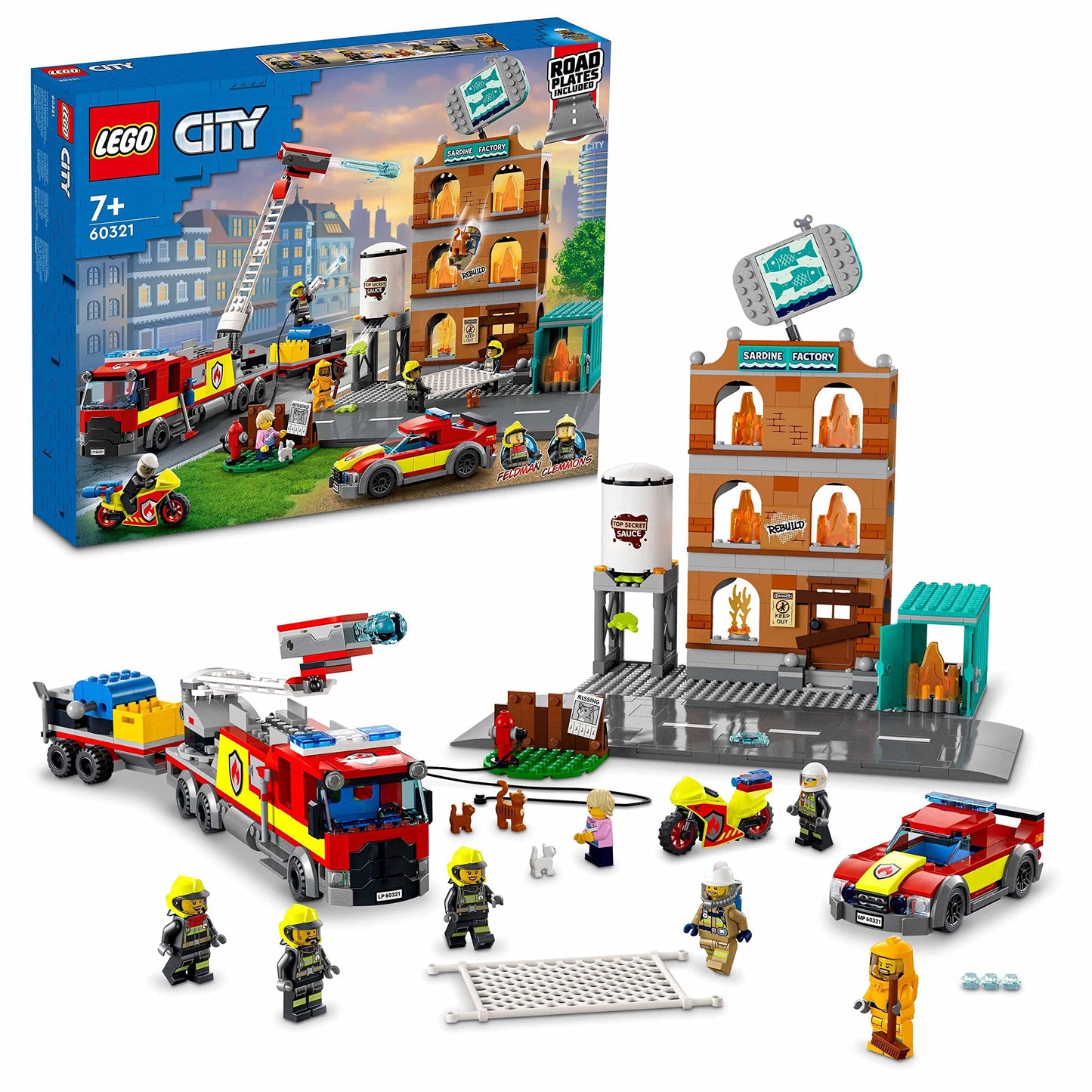 60321 City Feuerwehreinsatz mit Löschtruppe, Single