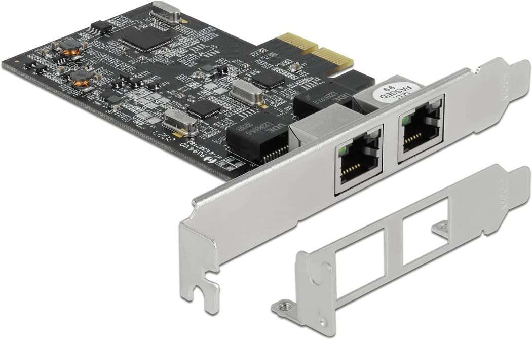 PCI Express x2 Karte auf 2 x RJ45 2,5 Gigabit LAN RTL8125, LAN-Adapter