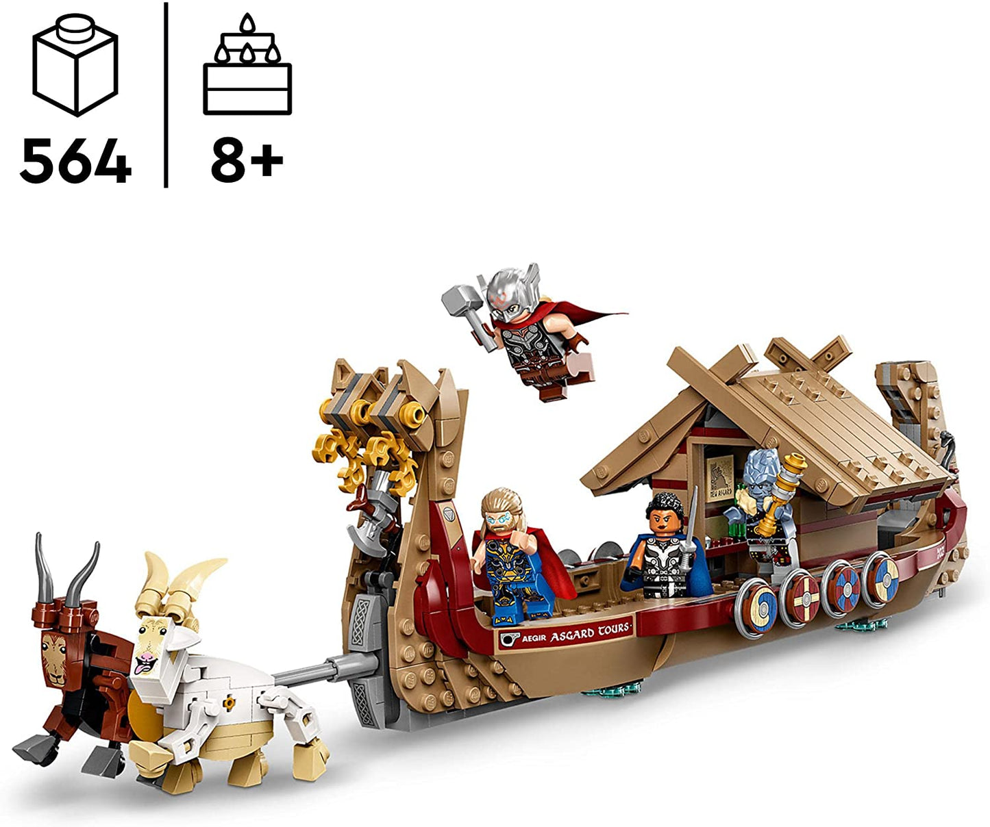 76208 Marvel Super Heroes Das Ziegenboot, Konstruktionsspielzeug