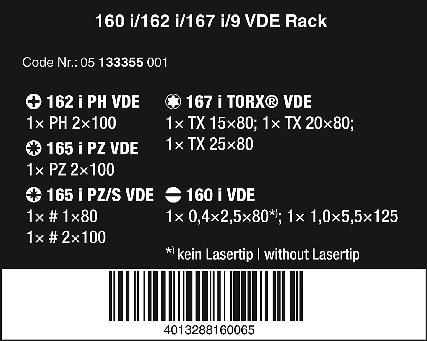 160 i/162 i/167 i/9 Schraubendrehersatz Kraftform Plus Serie 100, VDE