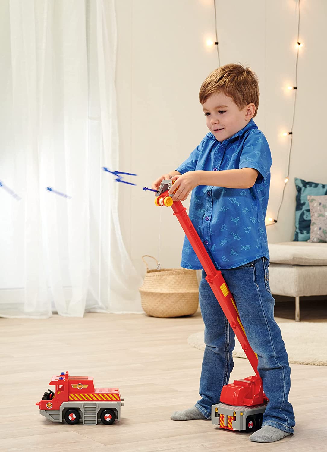 Feuerwehrmann Sam 2-in -1 Rettungskran, Spielfahrzeug