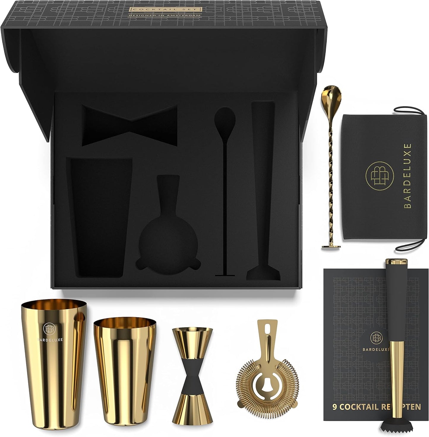 Boston Shaker Set, Gold