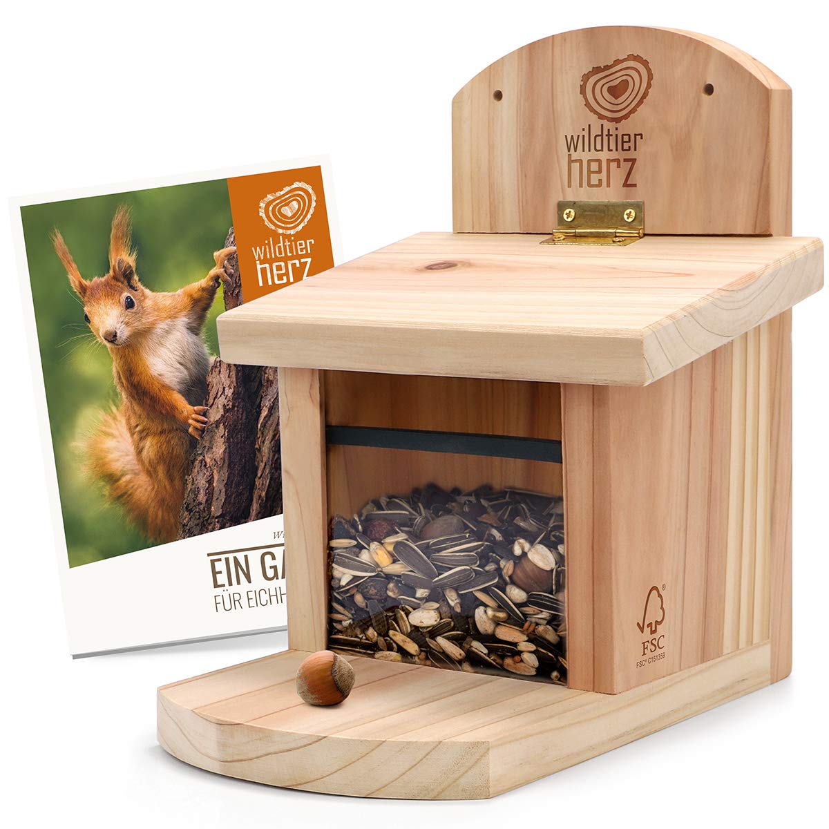 Eichhörnchen Futterhaus, Eichhörnchen Futterhaus, Holz