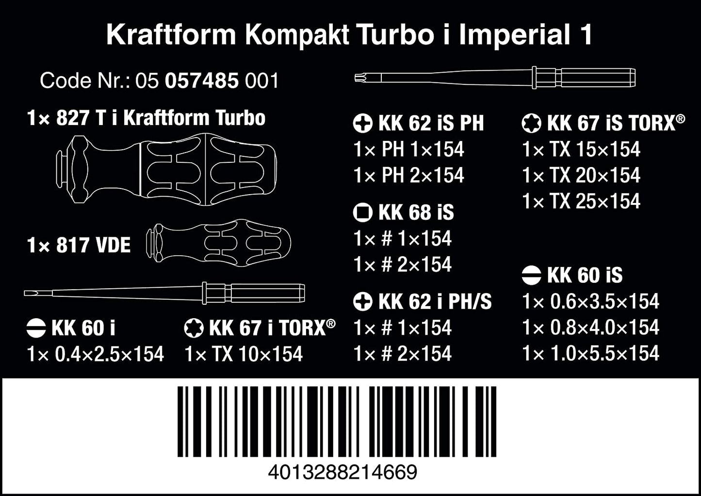 Kraftform Kompakt Turbo i Imperial 1, Schraubendreher