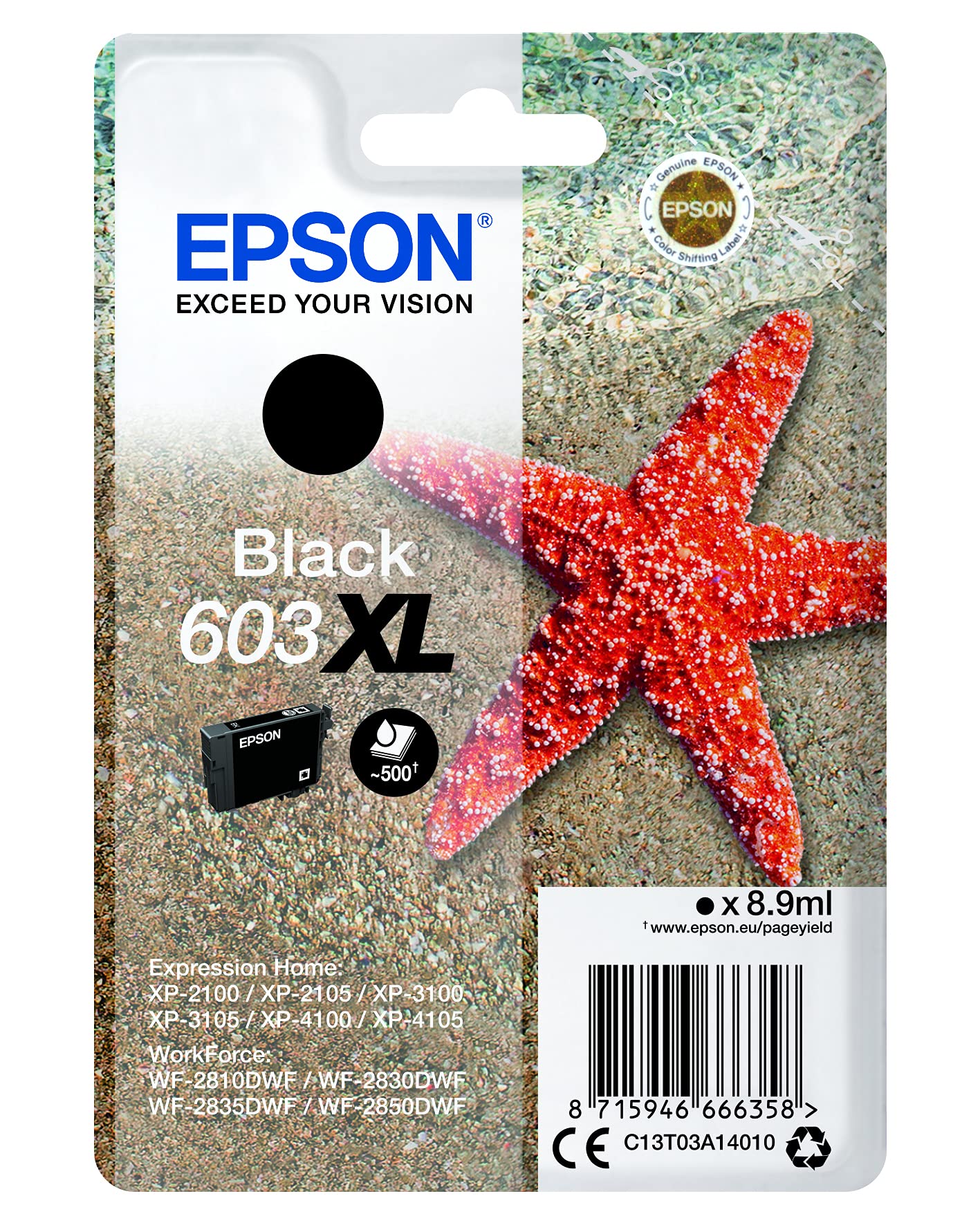 Tinte schwarz 603XL (C13T03A14010)