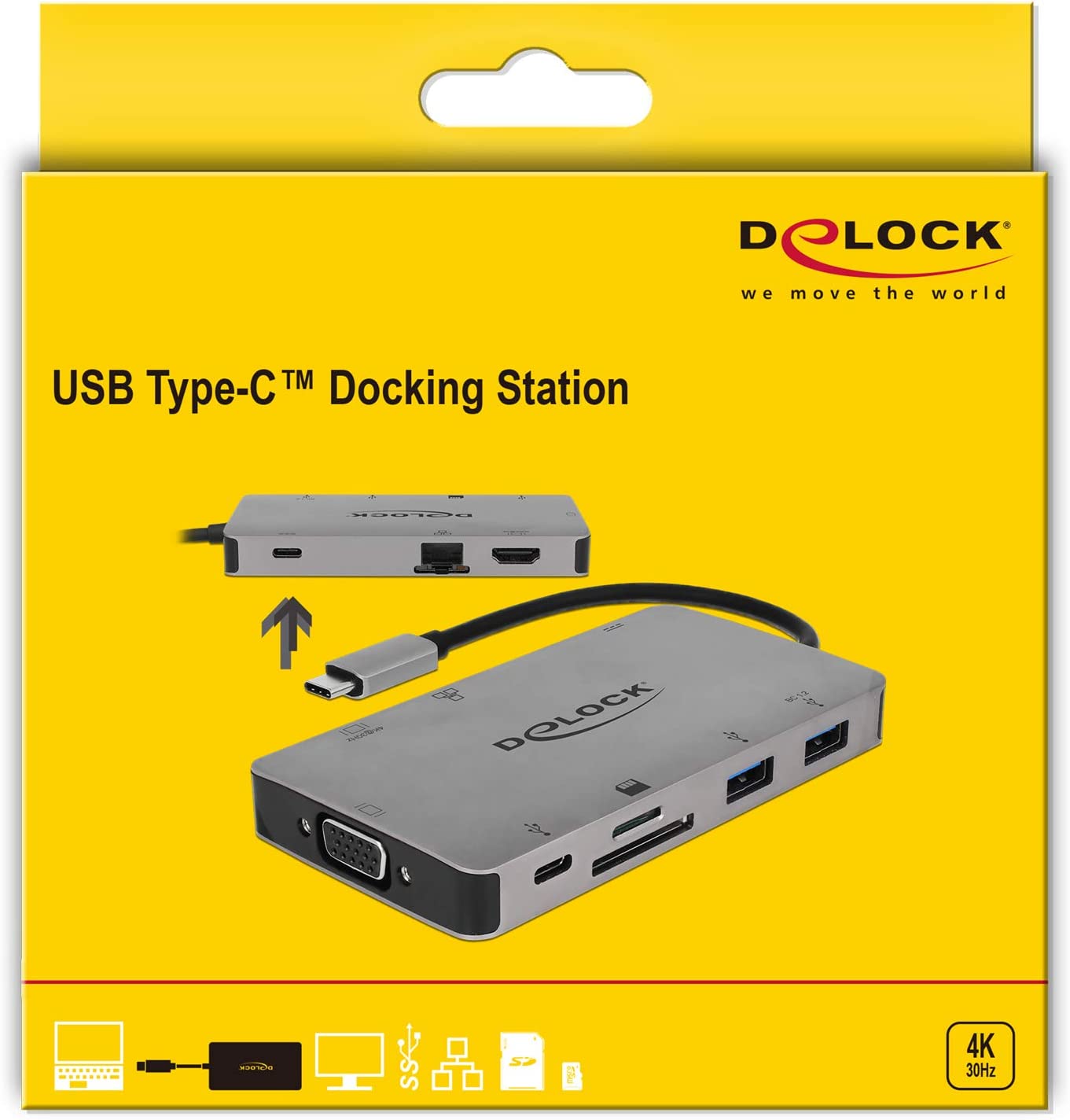 USB-C Dockingsstation 4K, Dockingstation