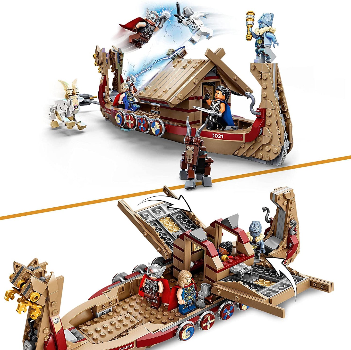 76208 Marvel Super Heroes Das Ziegenboot, Konstruktionsspielzeug