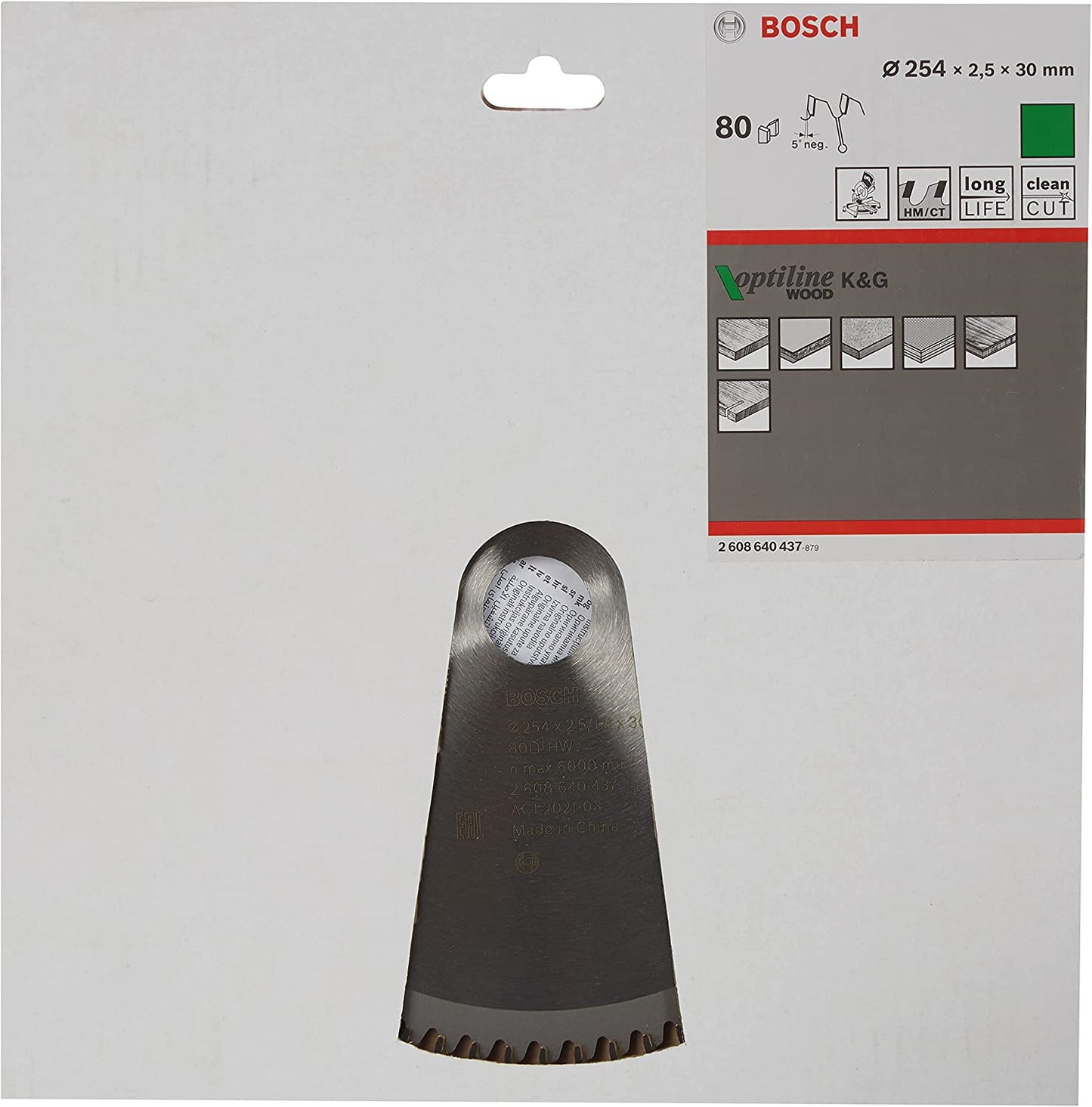 Kreissägeblatt Optiline Wood, Ø 254 x 30mm