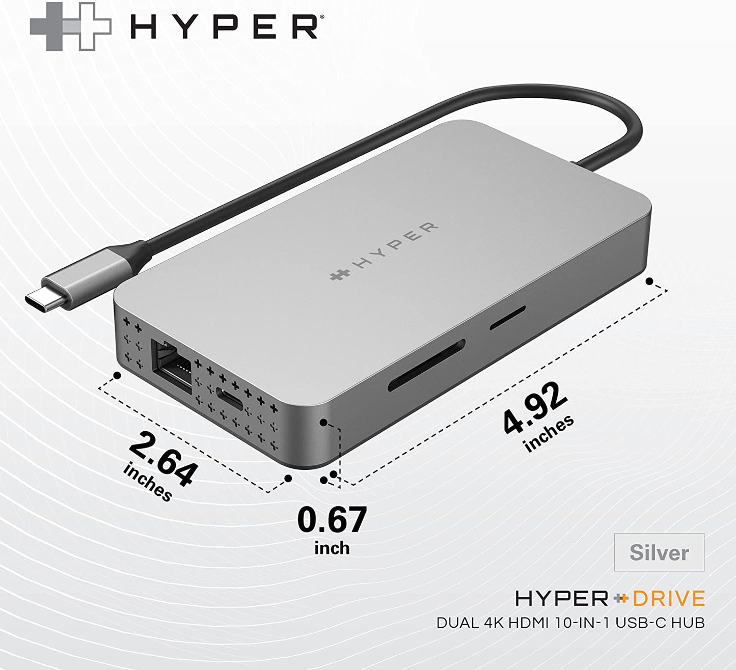 Dual 4K HDMI 10-in-1 USB-C, Dockingstation